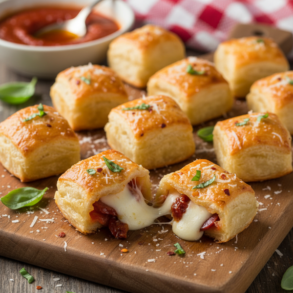 Crispy Mini Pizza Bites recipe