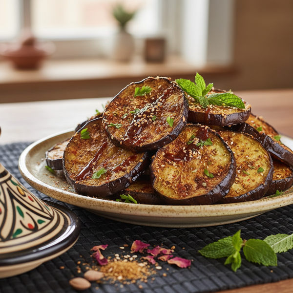 Crispy Moroccan Spiced Eggplant recipe