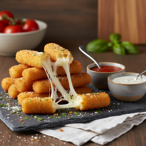Crispy Mozzarella Cheese Sticks Delight recipe