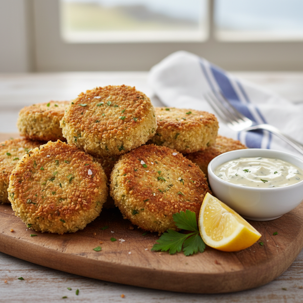 Crispy New England Cod Cakes recipe