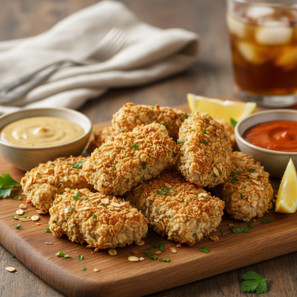 Crispy Oat-Crusted Chicken Dippers recipe