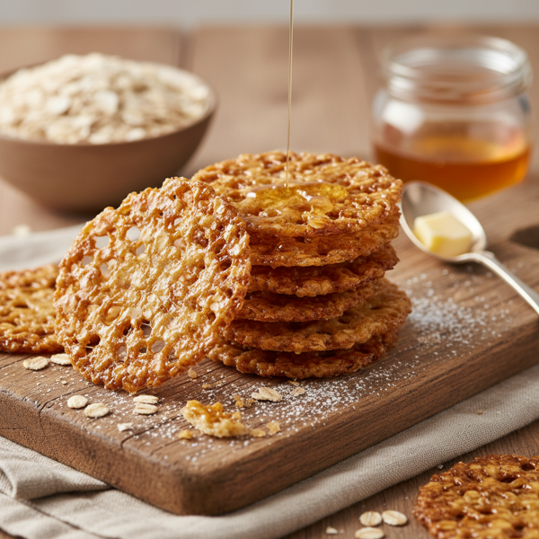 Crispy Oatmeal Lace Delights recipe
