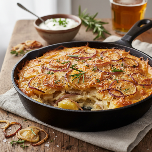 Crispy Onion & Potato Bake recipe