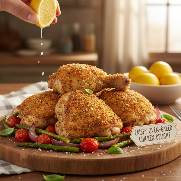 Crispy Oven-Baked Chicken Delight recipe