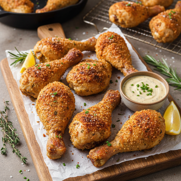 Crispy Oven-Baked Chicken Drumsticks recipe