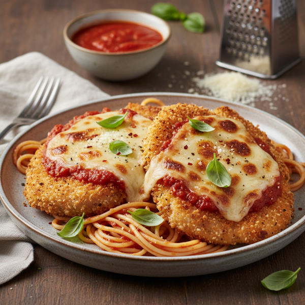 Crispy Oven-Baked Chicken Parmesan Delight recipe