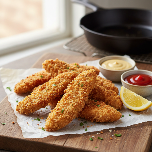 Crispy Oven-Baked Chicken Tenders recipe