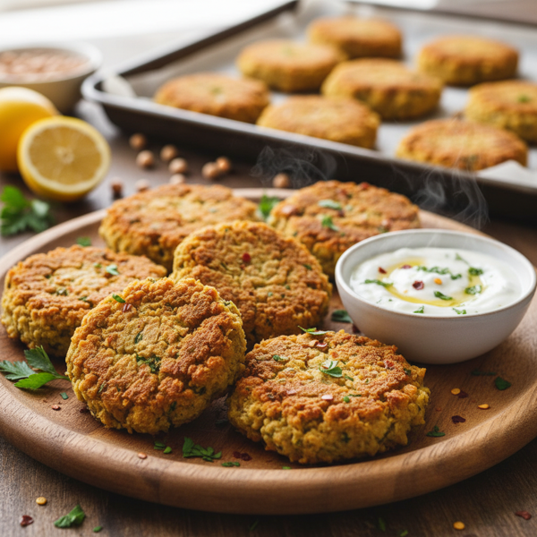Crispy Oven-Baked Chickpea Patties recipe