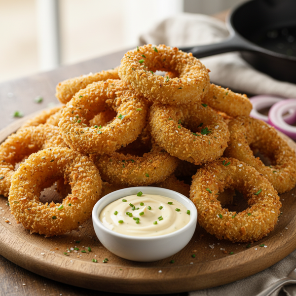 Crispy Oven-Baked Onion Rings recipe