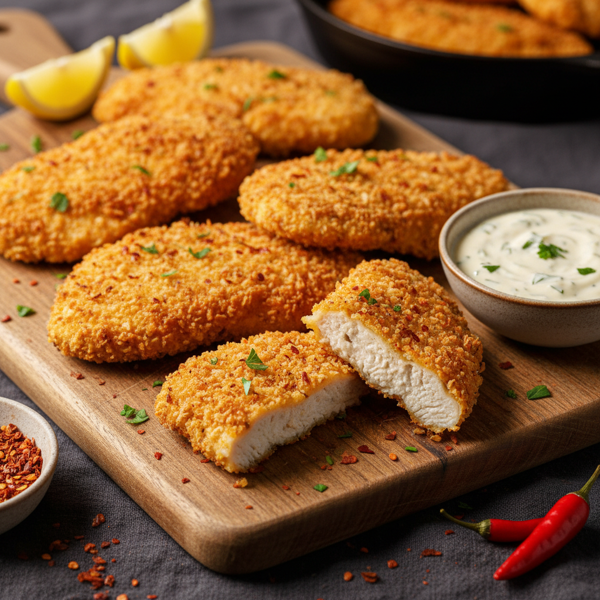 Crispy Oven-Baked Paprika Chicken Cutlets recipe