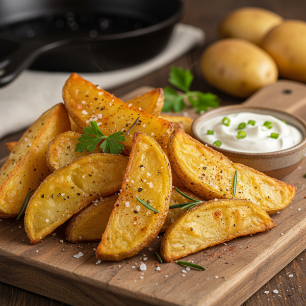 Crispy Oven-Baked Potato Wedges recipe
