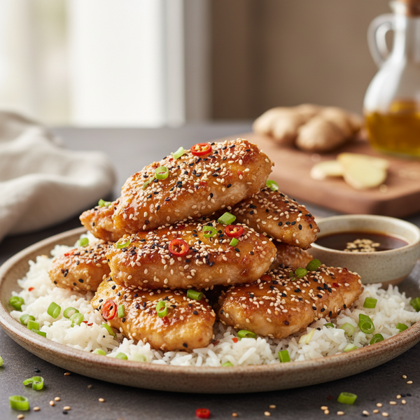 Crispy Oven-Baked Sesame Chicken Delight recipe
