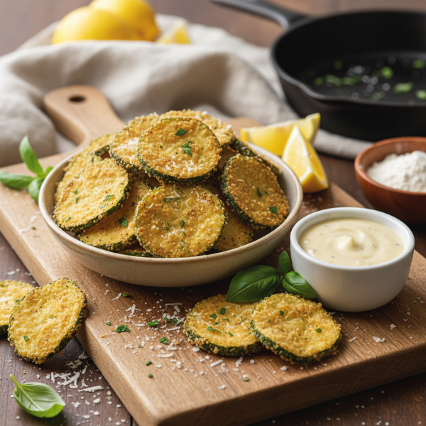 Crispy Oven-Baked Zucchini Chips recipe
