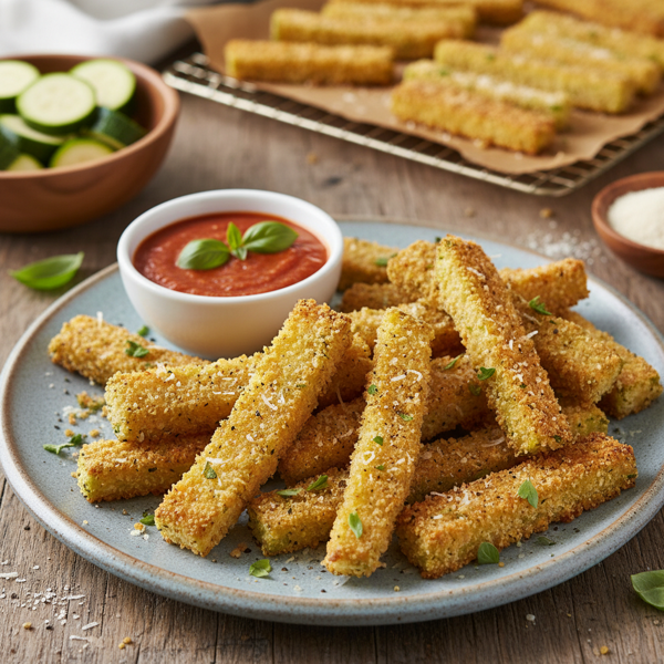 Crispy Oven-Baked Zucchini Fries recipe