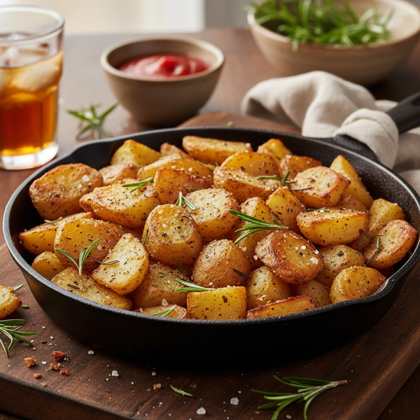 Crispy Oven-Roasted Home Fries with Rosemary recipe