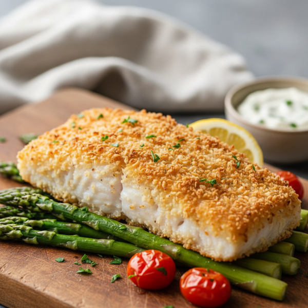 Crispy Panko-Crusted Cod Fillet recipe