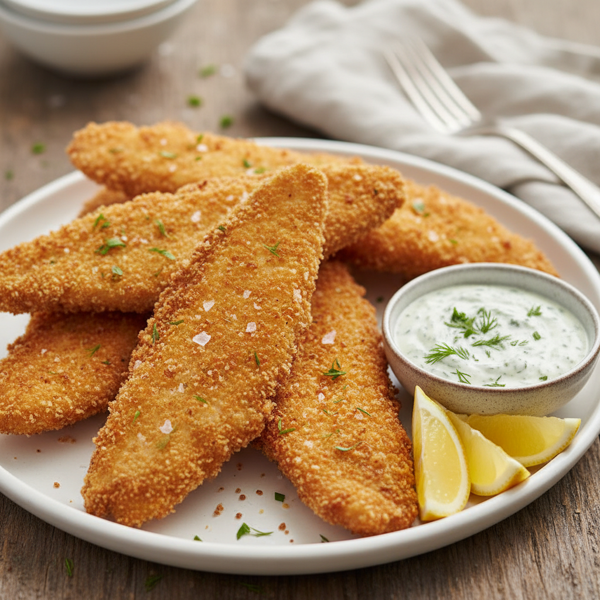 Crispy Panko-Crusted Fried Fish Fillets recipe