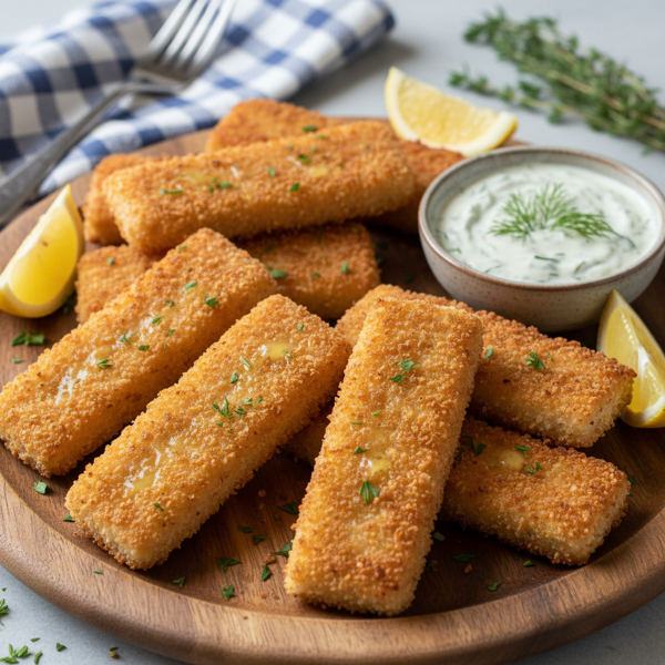 Crispy Panko-Crusted Sole Sticks recipe