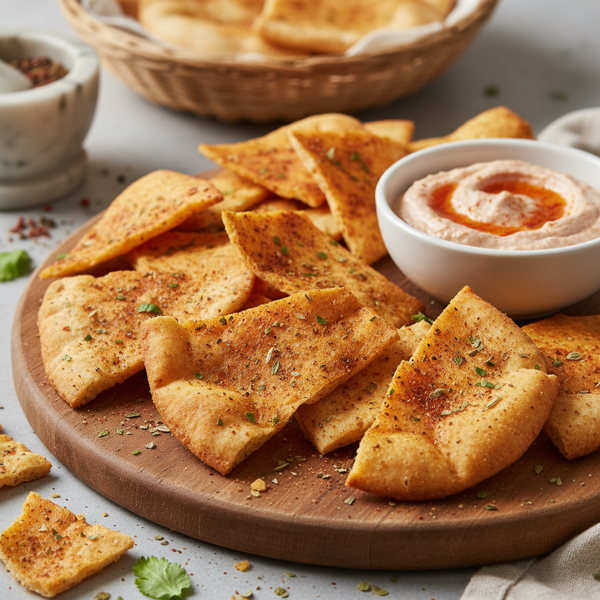 Crispy Paprika Pita Chips recipe