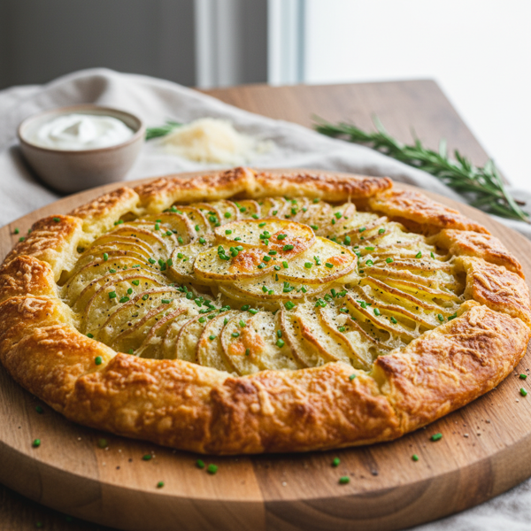 Crispy Parm Potato Galette recipe