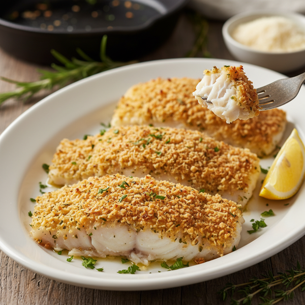 Crispy Parmesan-Crusted Cod recipe