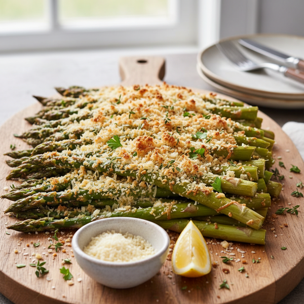 Crispy Parmesan Asparagus Delight recipe