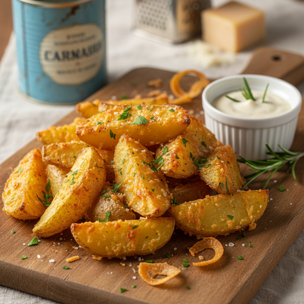 Crispy Parmesan Canned Potatoes recipe