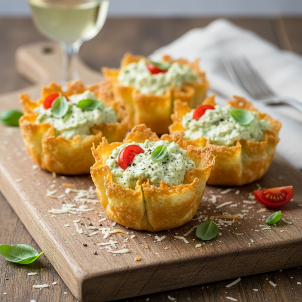 Crispy Parmesan Cheese Cups recipe