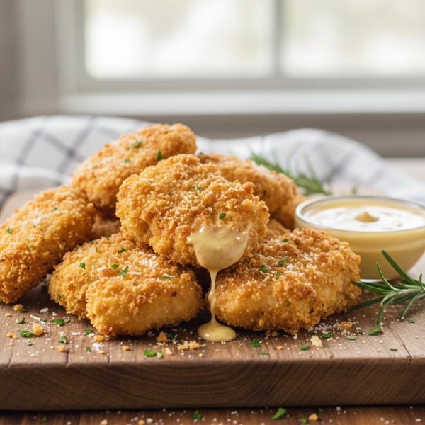 Crispy Parmesan Chicken Nuggets recipe