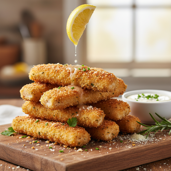 Crispy Parmesan Chicken Sticks recipe
