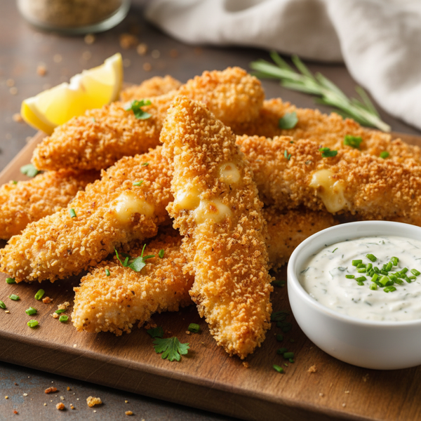 Crispy Parmesan Chicken Strips recipe