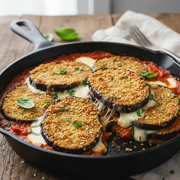 Crispy Parmesan Eggplant Bake recipe