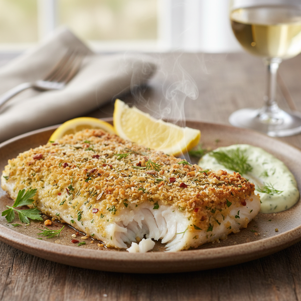 Crispy Parmesan Herb-Crusted Fish recipe