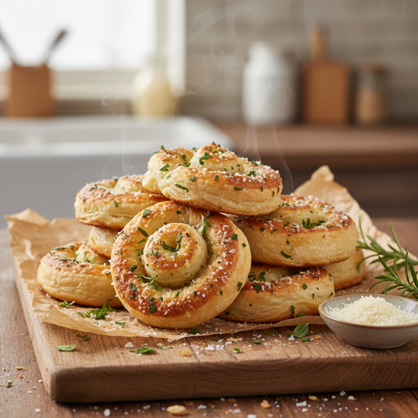 Crispy Parmesan Herb Twists recipe
