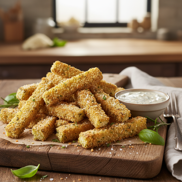 Crispy Parmesan Zucchini Fries recipe