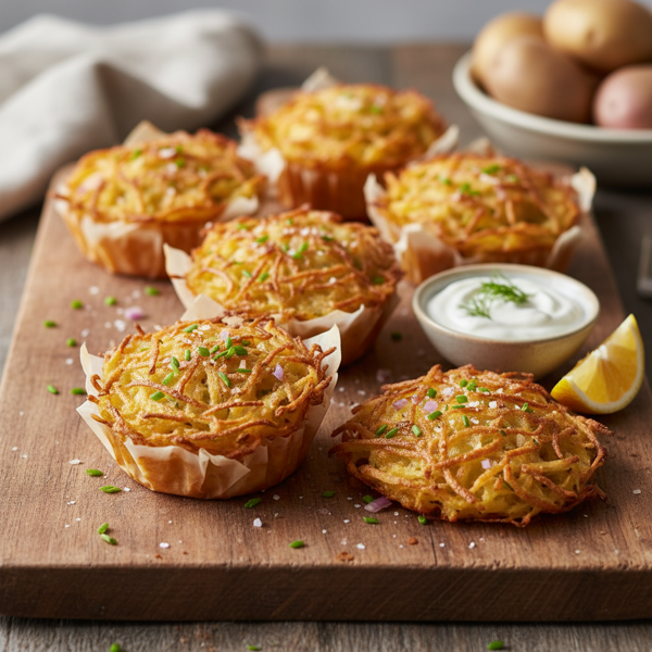 Crispy Passover Potato Muffins recipe