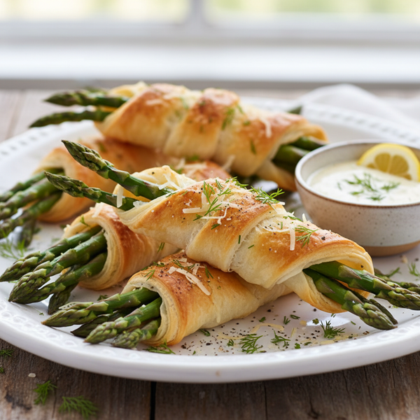 Crispy Phyllo Asparagus Bundles recipe