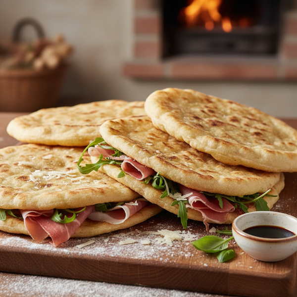 Crispy Piadine Romagnole (Italian Flatbread) recipe