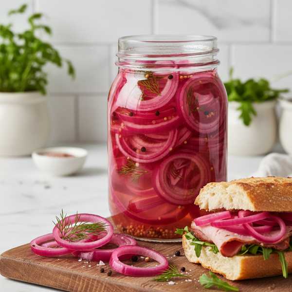 Crispy Pickled Red Onions recipe
