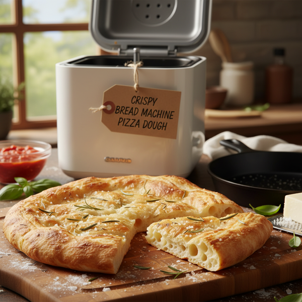 Crispy Pizza Dough for Bread Machine recipe