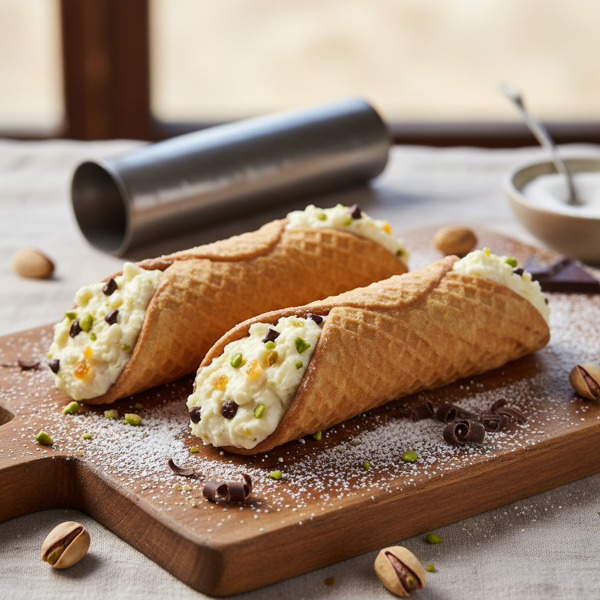 Crispy Pizzelle Cannoli Shells recipe
