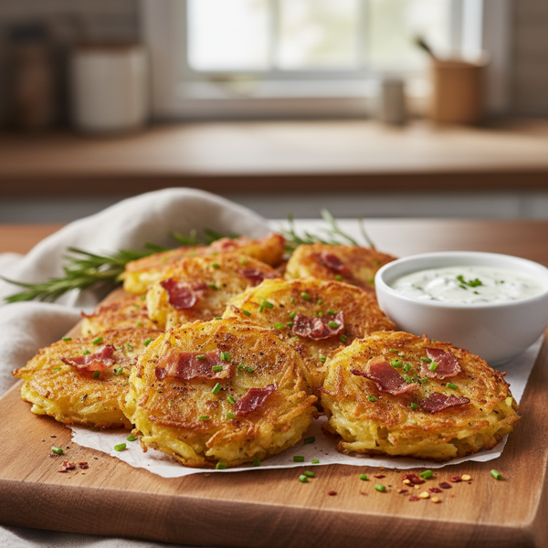 Crispy Prosciutto Potato Fritters recipe