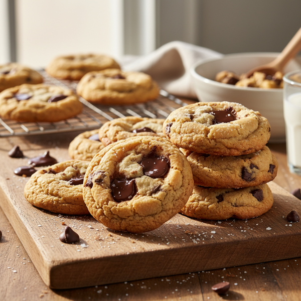 Crispy Puff Chocolate Chip Cookies recipe