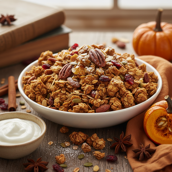 Crispy Pumpkin Spice Granola Delight recipe