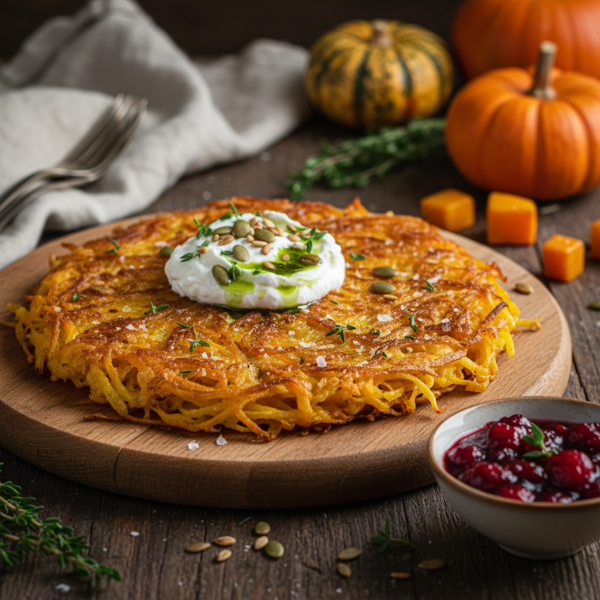Crispy Pumpkin and Squash Rosti recipe