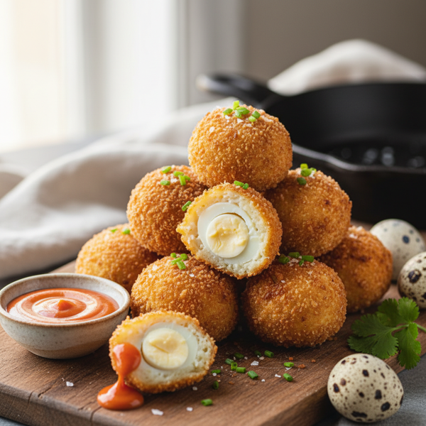 Crispy Quail Egg Bites recipe