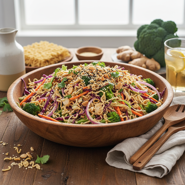 Crispy Ramen Broccoli Slaw Delight recipe