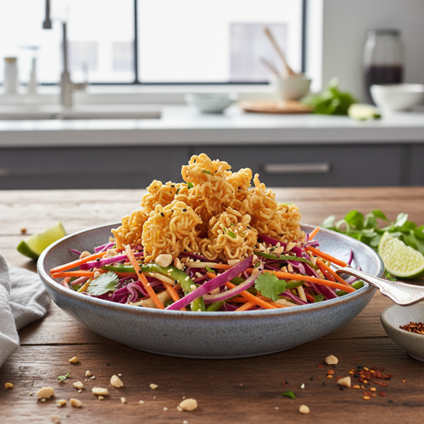 Crispy Ramen Noodle Veggie Slaw recipe