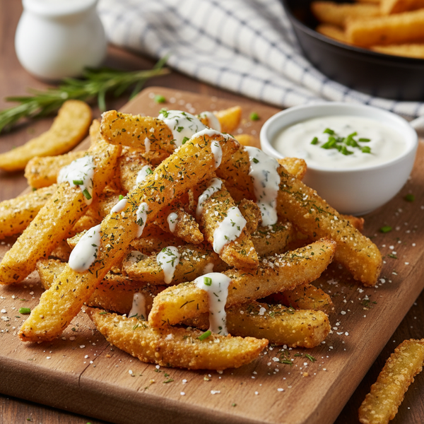 Crispy Ranch-Infused Oven-Baked Fries recipe