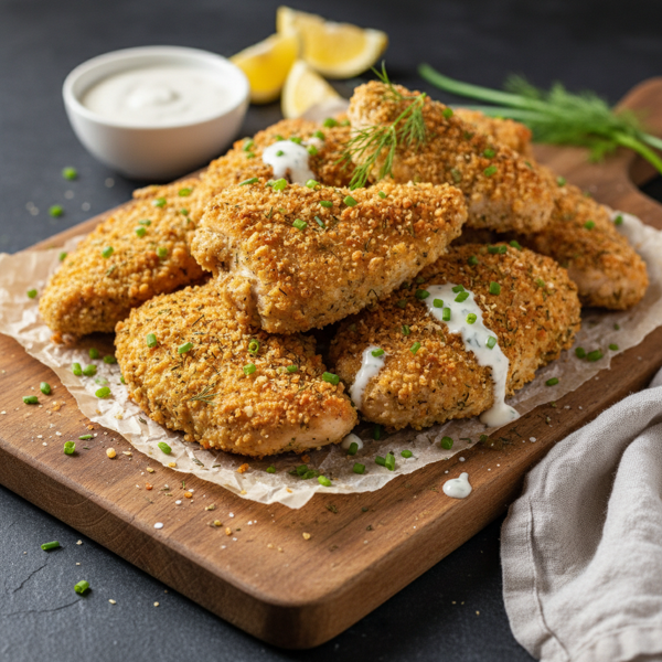 Crispy Ranch-Infused Oven-Fried Chicken recipe